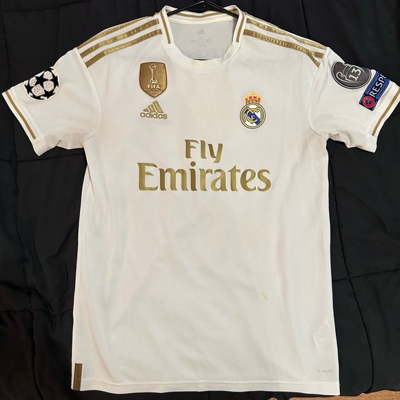 Real Madrid White and Gold Jersey - Picture 1 of 10